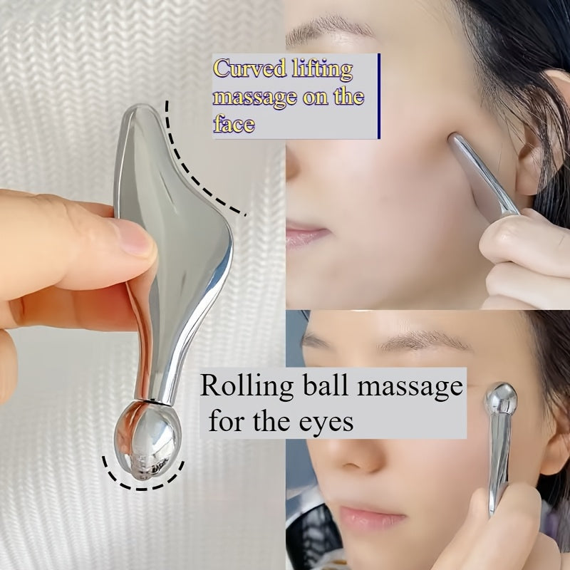 Metall yuz asboblari, jumladan, baliq boshini qirqish plitkasi, ko'z kremi to'p tayoqchasi, yuzni ko'tarish va siqish uchun kichik delfin metall qirqish plitkasi