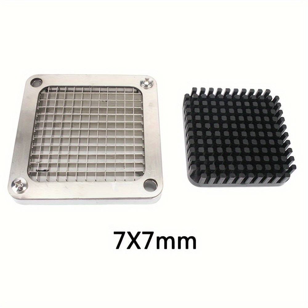 Set of 2 Stainless Steel French Fry Cutters with Interchangeable Blades for Home and Commercial Use