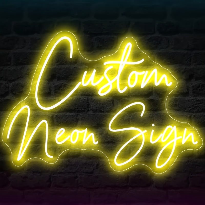Neon Sign Wall Decor for Events USB Powered Safe Energy Efficient Home Lighting Gift