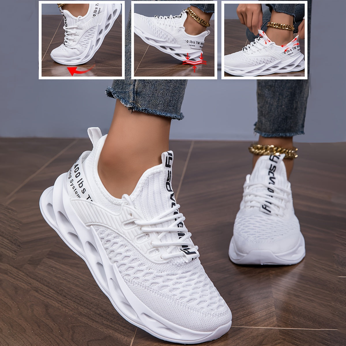 Pink Mesh Casual Sneakers for Men & Women Lightweight Comfortable Shoes