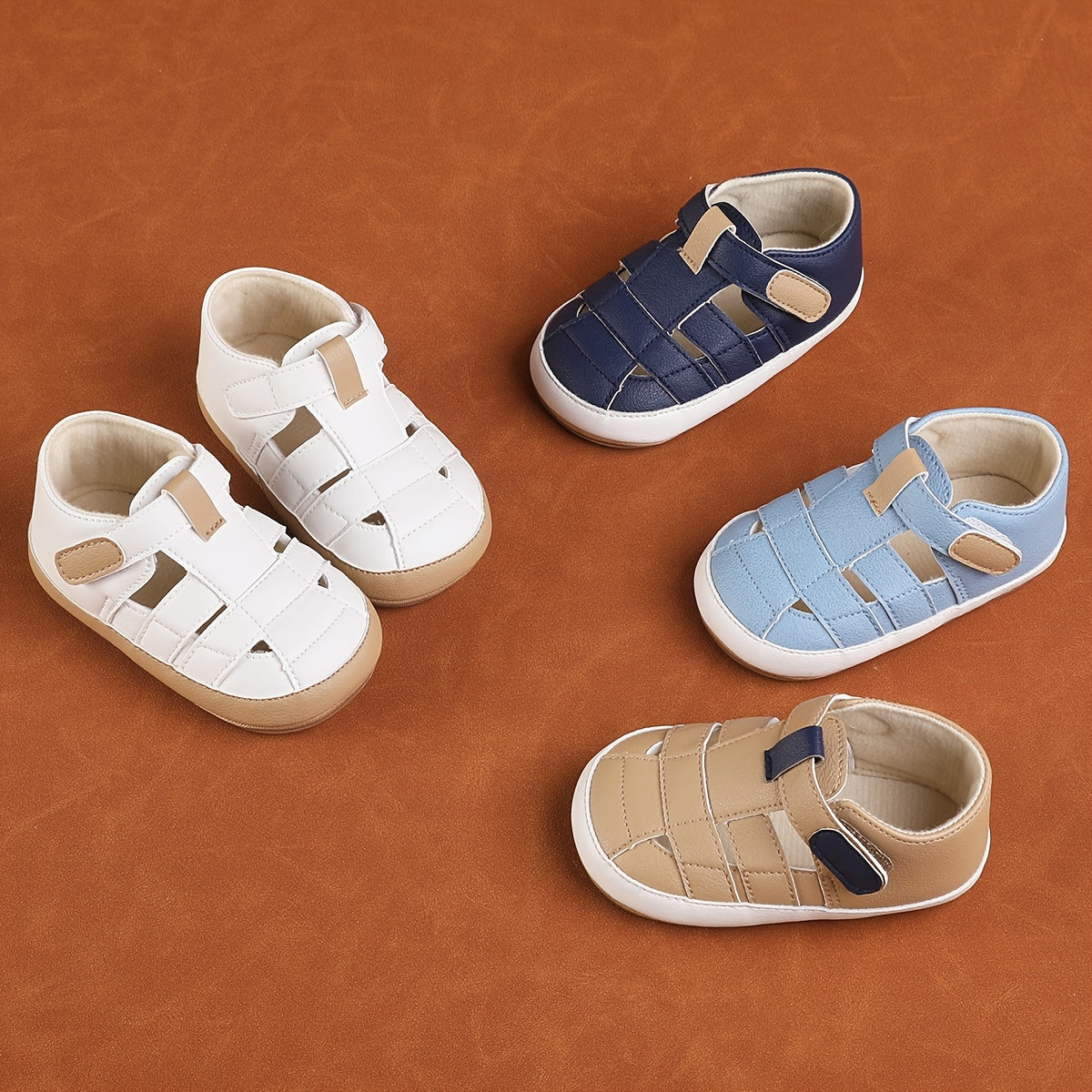 Baby Boys Breathable Casual Sandals Lightweight Anti-Slip Indoor Outdoor Spring Summer Autumn