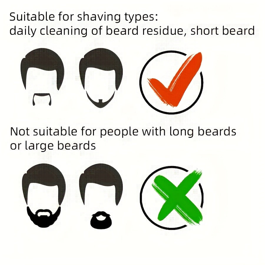 Men's Electric Shaver USB Rechargeable with Digital Display Compact Portable for Travel