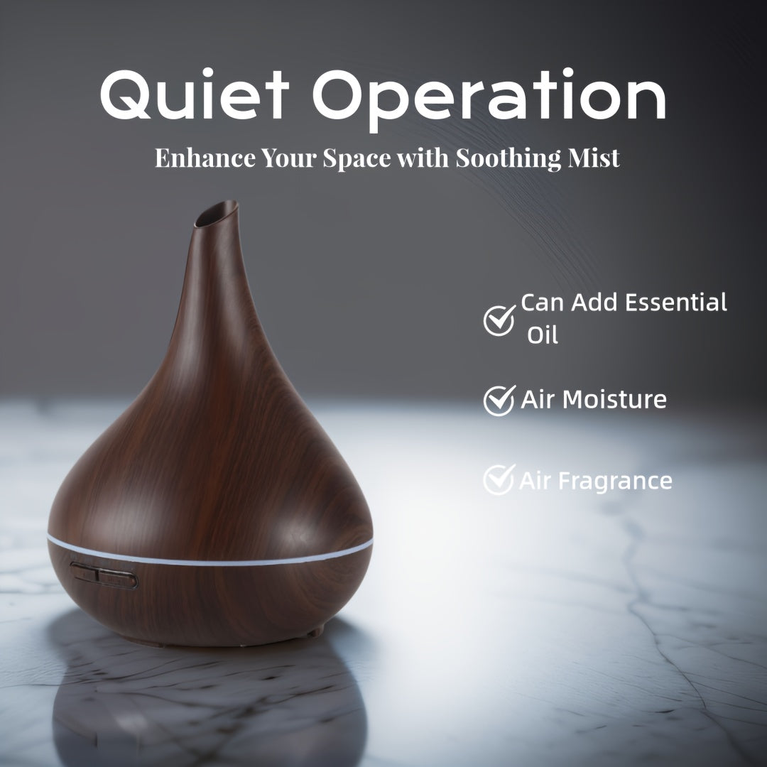 Aromatherapy Humidifier with 7-Color LED Lights, USB Powered, Quiet