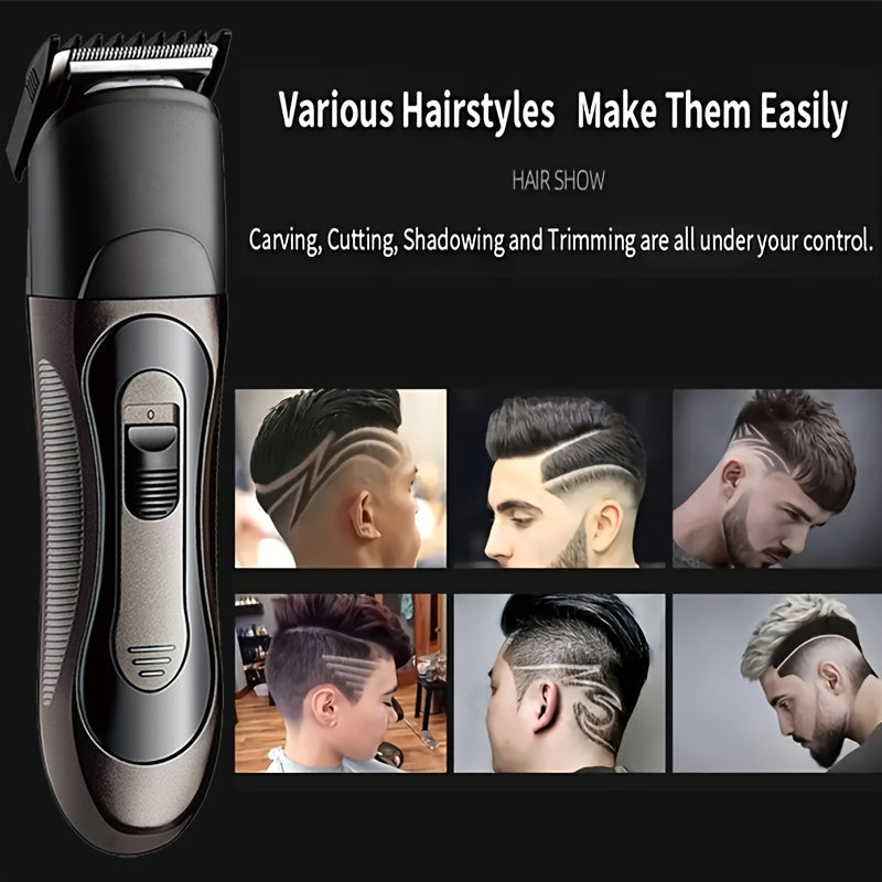 Men's Rechargeable Foil Electric Razor and Trimmer Kit