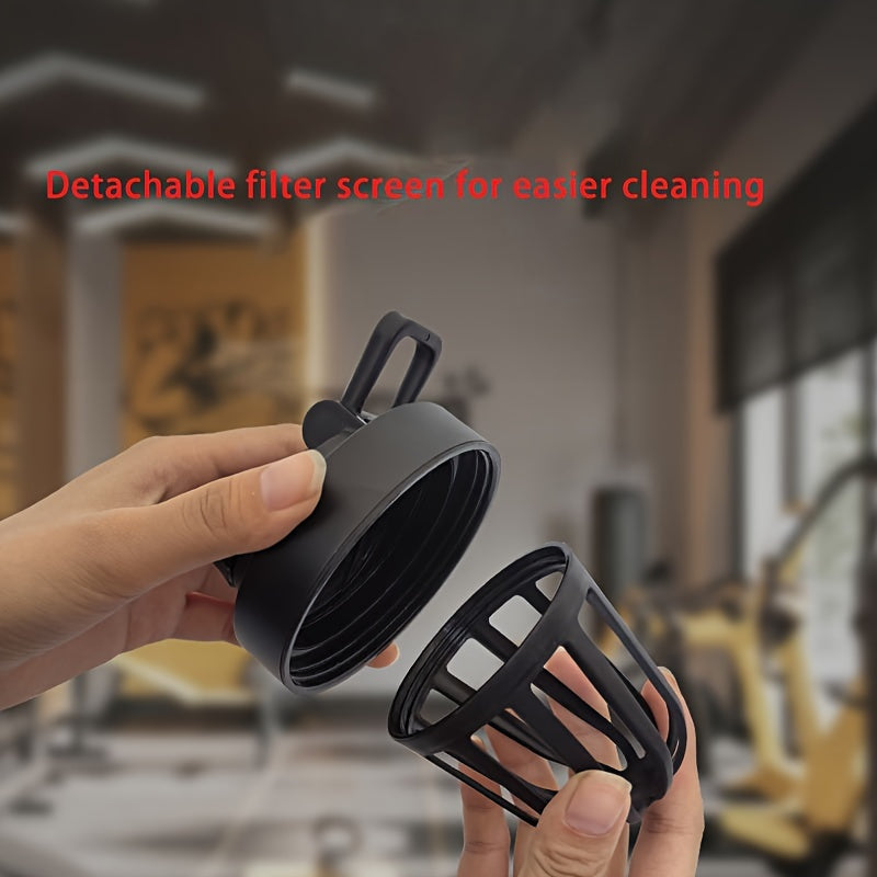 Protein Shaker Bottle with Storage Cup, Leakproof, 20oz, BPA-Free