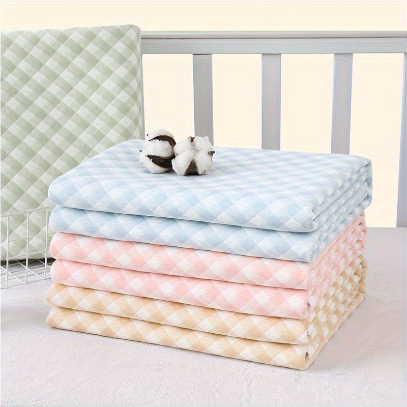 Water-Resistant Diaper Changing Pad with Absorbent Mat and Washable Mattress