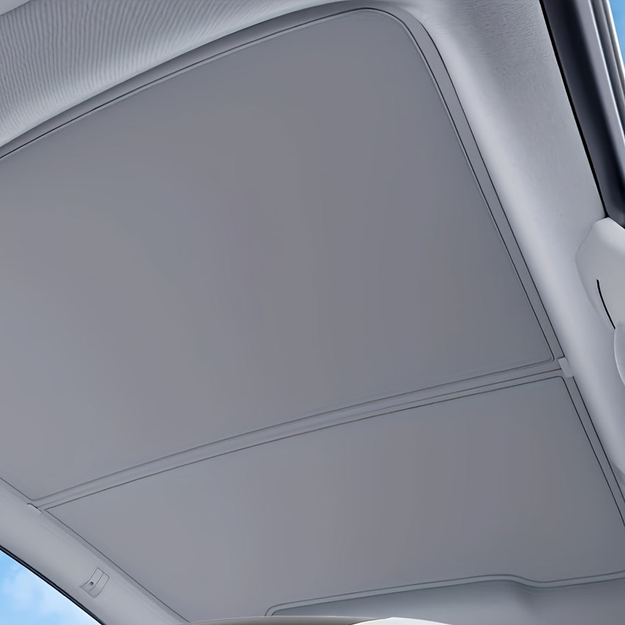 Universal Car Sunshade Curtain Dual-Layer UV Heat Insulation for Vehicles