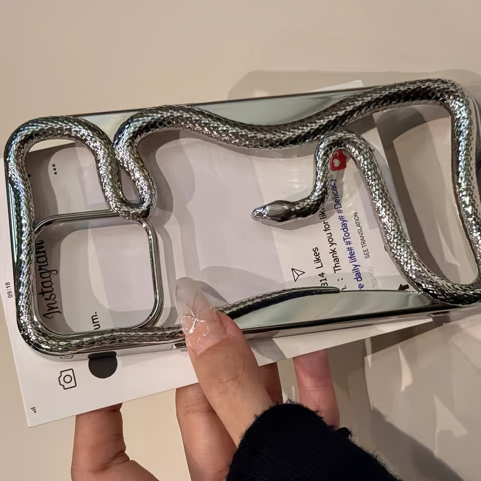 Hollow Snake TPU Phone Case for iPhone 12 13 14 15 Pro Max Unisex