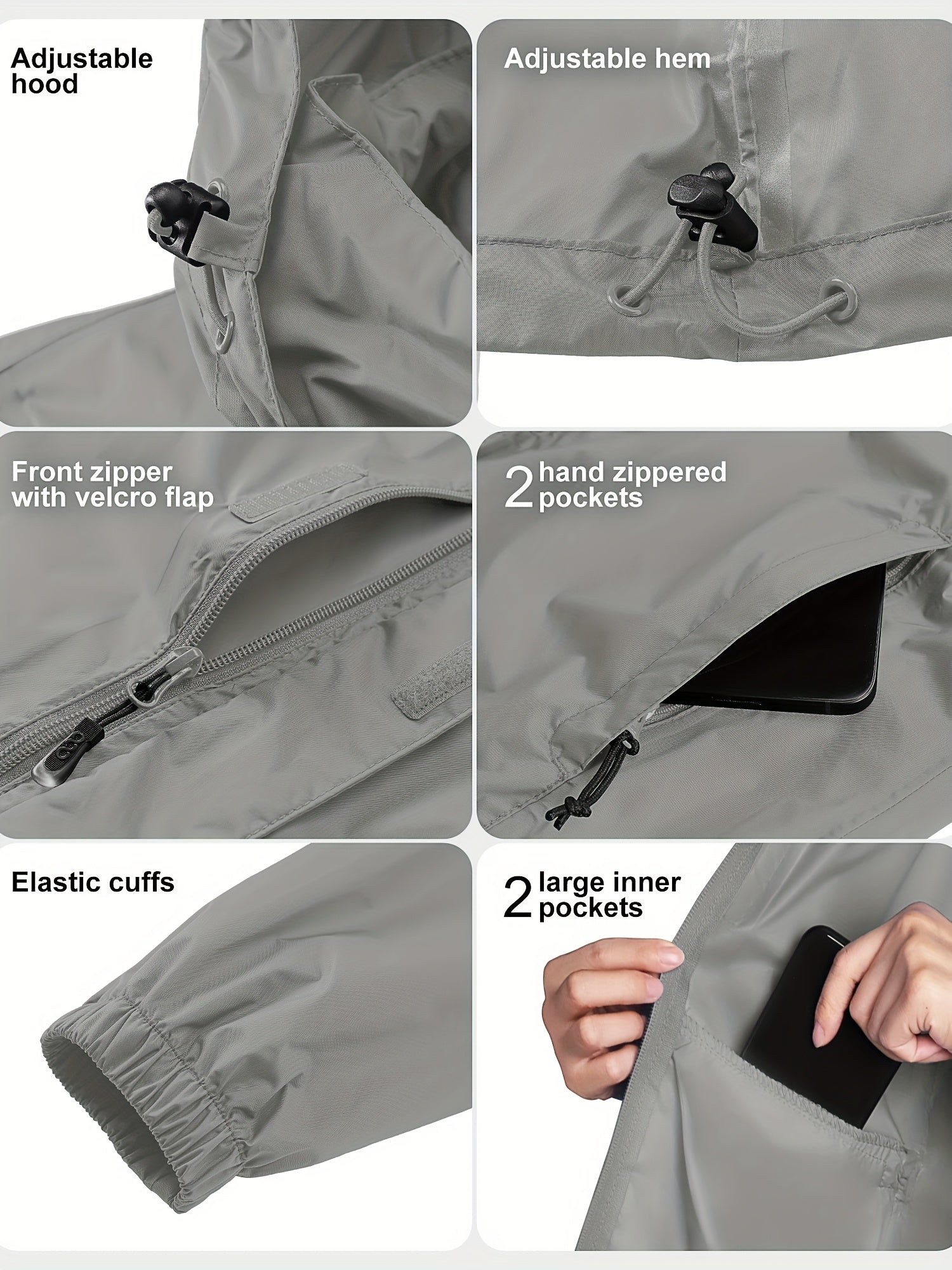 Women's Packable Windbreaker Jacket Lightweight Shell Coat with Hood for Outdoor Activities