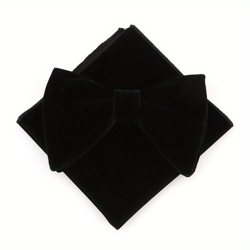 Men's Bow Tie and Pocket Square Set for Weddings Parties and Gifts