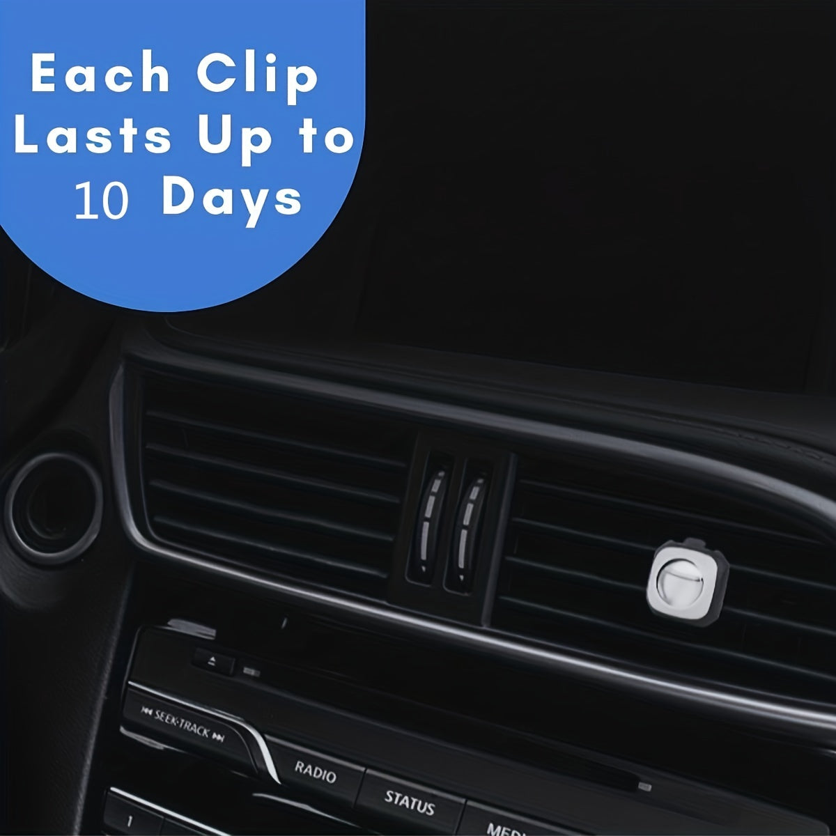 Avtomobil havo tozalagichi klipi vent klipi to'ldiriladigan 4ml uzoq davom etadigan hidi yo'q qiluvchi