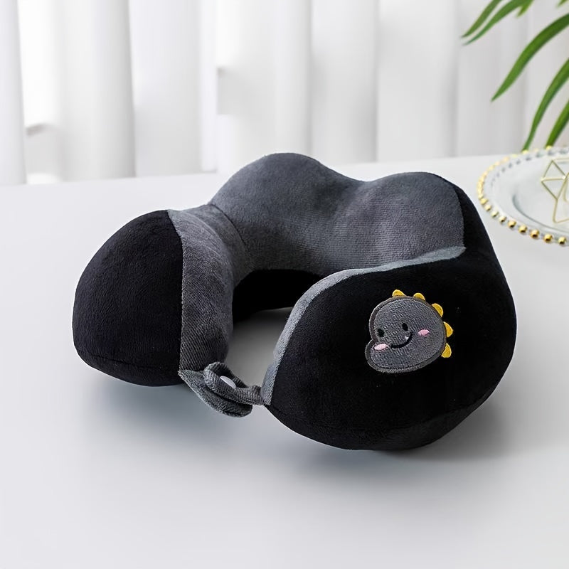 U-Shaped Travel Pillow Neck Support Lightweight Polyester Cover