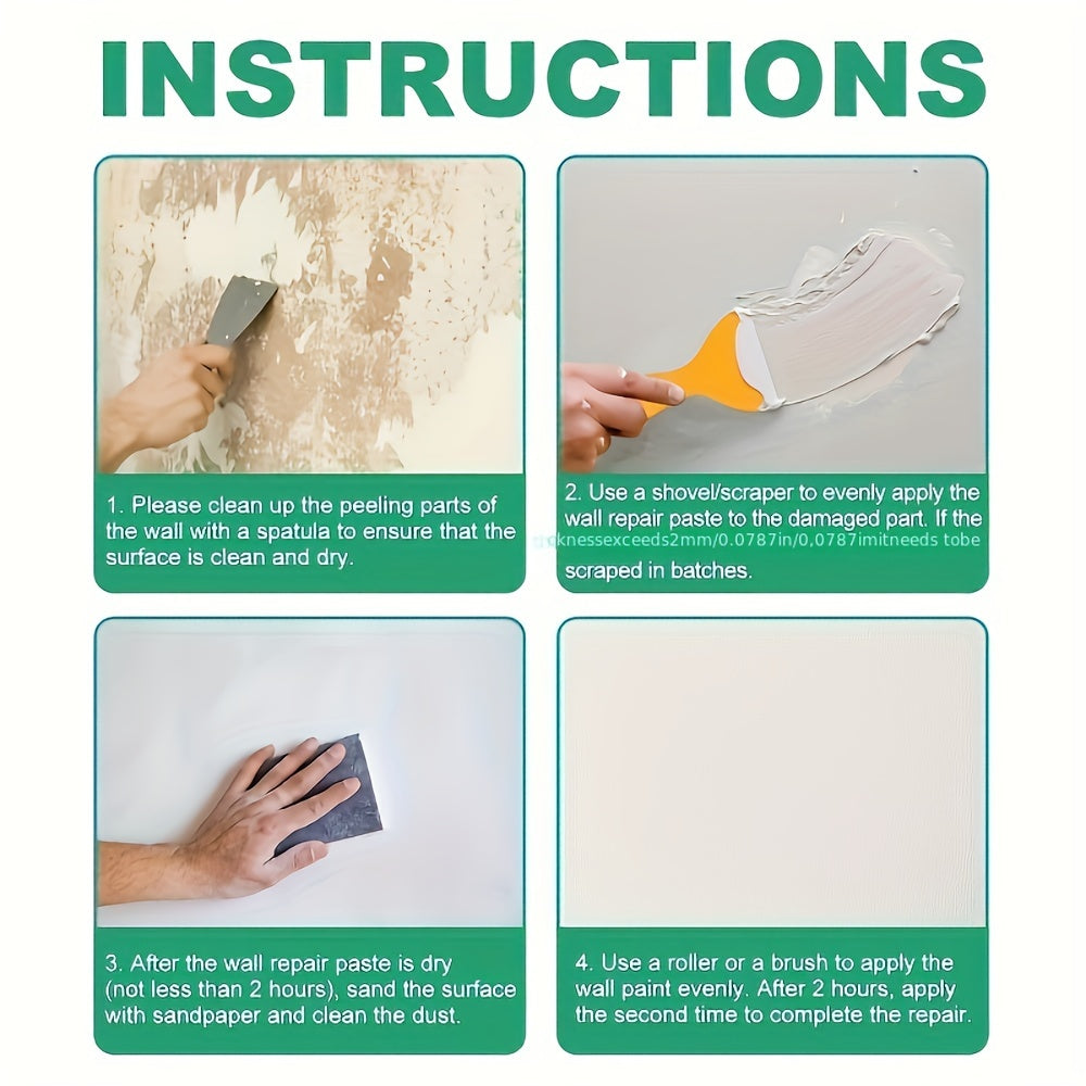 Wall Putty White Crack-Preventing Plasterboard Repair Compound for Walls