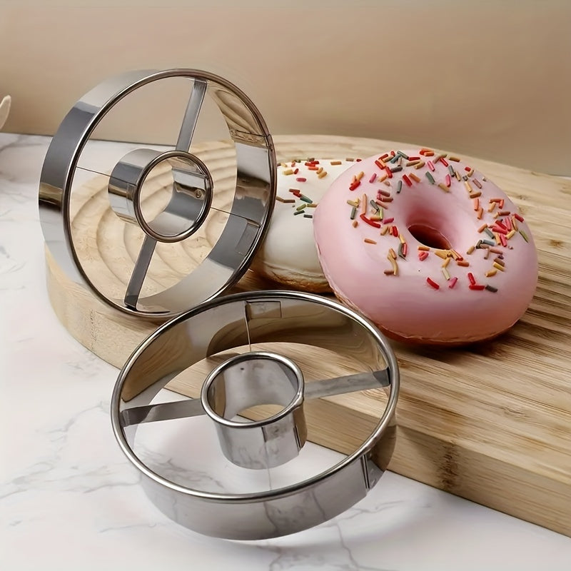 Stainless Steel Donut Cutters Set for Baking Cookies Cakes and Pastries