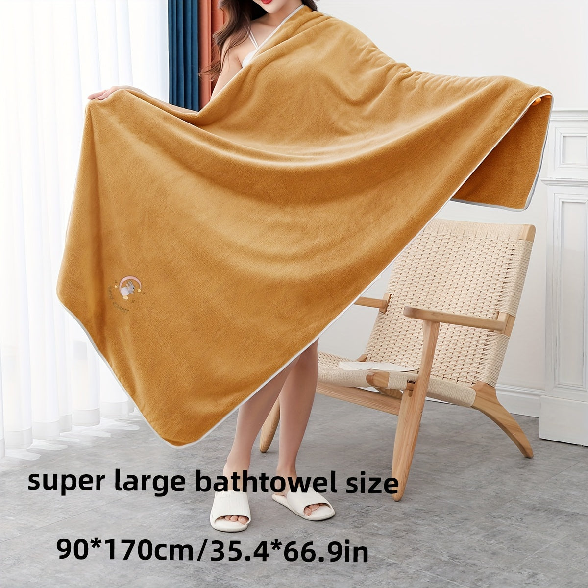 Yumshoq multfilm quyon sochiq to'plami - yuqori singdiruvchi, tez quriydigan aralashma hammom uchun zarur narsalar.