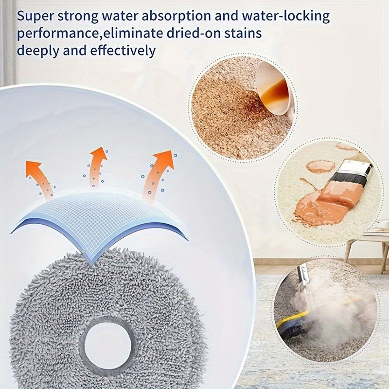 12-Pack Replacement Dust Bags and Microfiber Mop Pads for Vacuum Cleaners