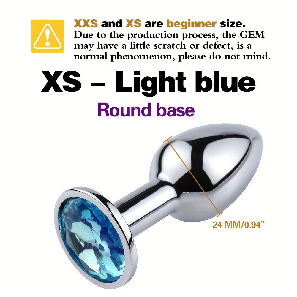 Adult Unisex Gold Gemstone Butt Plug Small Beginner Sex Toy