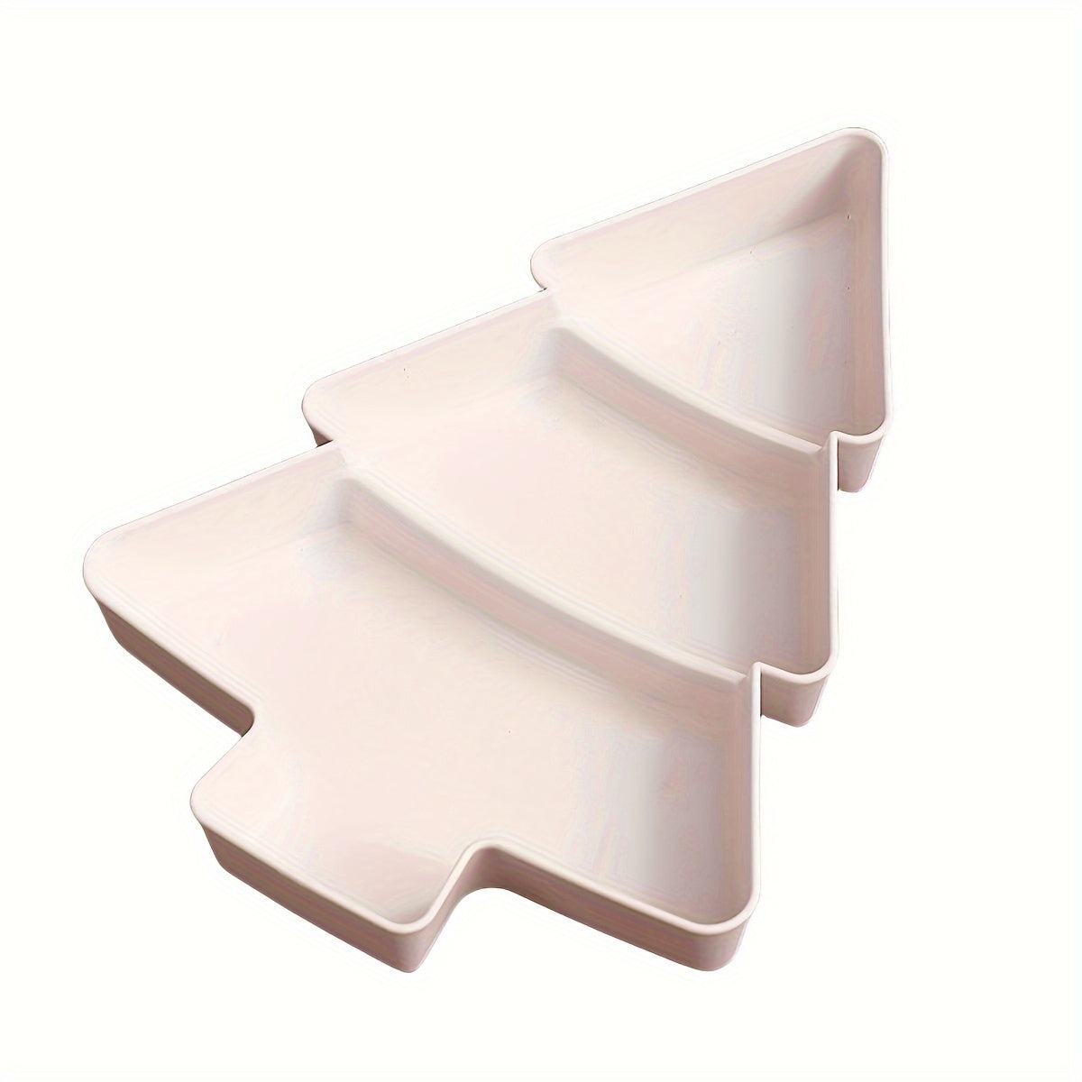 Christmas Tree Snack Tray for Nuts Fruits Candies Serving Platter Holiday Decor