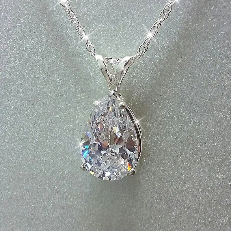 Ayollar uchun vintage teardrop taqinchoq zanjirli alloy zanjir, kundalik partiyalar uchun nozik zargarlik buyumlari