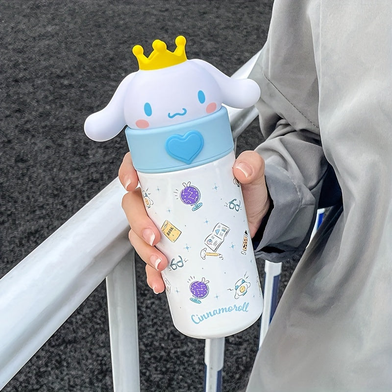 350ML Insulated Sanrio Kuromi Water Cup, Portable Straight Drinking Cup