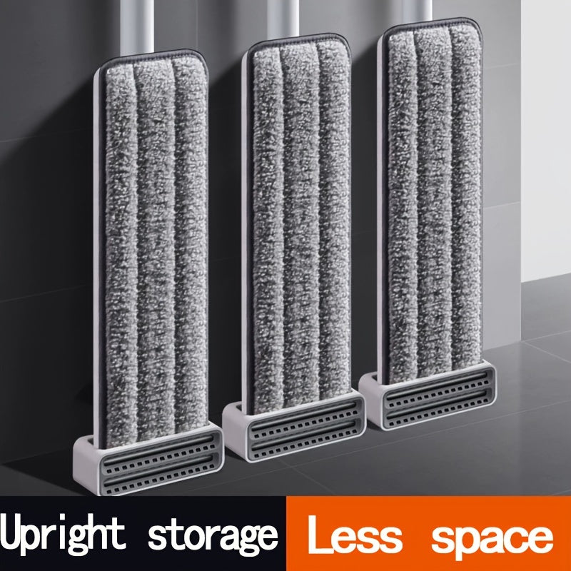 Flat Mop with Super Absorbent Sponge, Hand-Free Washing, Quiet Mopping for Home