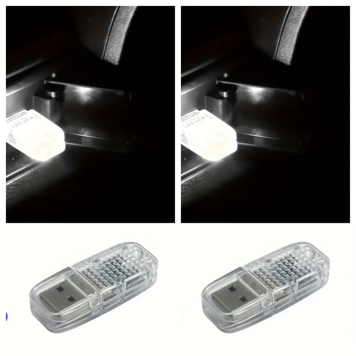 Car Interior LED Atmosphere Light RGB Mini Night Lamp Portable Car Accessory