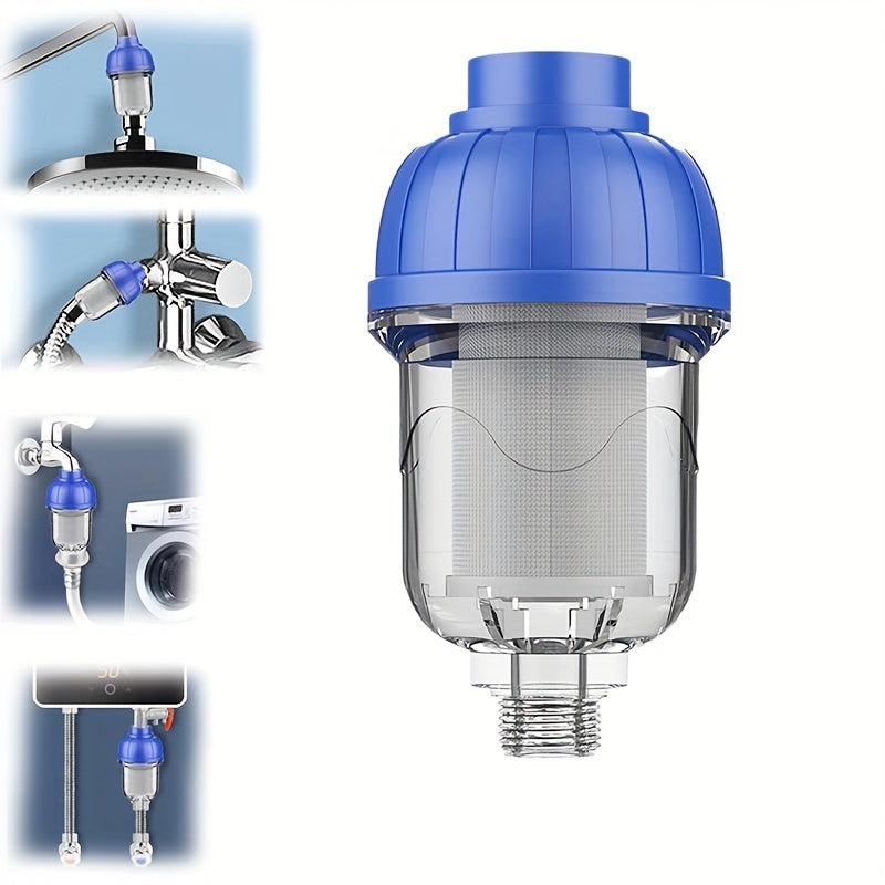 Suv isitgichi uchun zanglamaydigan po'latdan yasalgan old filtr - Bir dona, qayta ishlatiladigan aylantiriladigan cho'kindi filtri shisha shaklidagi idishda, kir yuvish mashinalari, dushlar va lavabo uchun energiya tejamkor yechim
