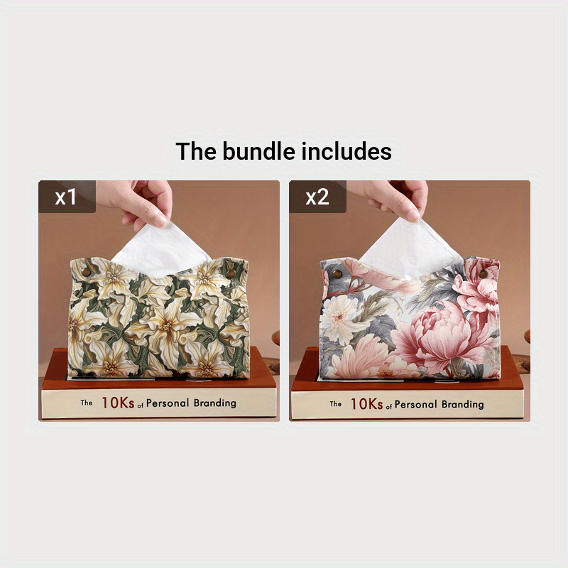 Zamonaviy sun'iy charm mato qopqog'i, retro moyli rasm dizayni bilan, suv o'tkazmaydigan, uy, avtomobil va ish stoli uchun ko'p maqsadli, ijodiy salfetka ushlagich.