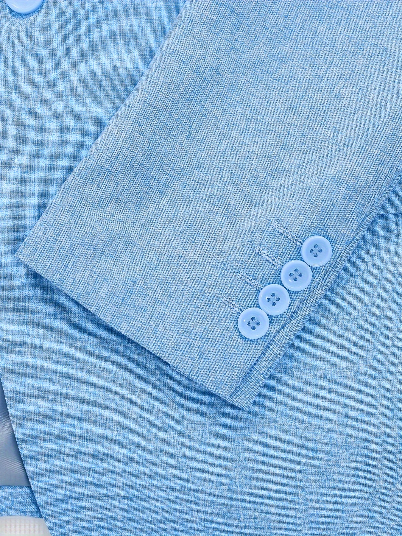 Мужской однотонный повседневный деловой пиджак из полиэстера с лацканом, рукавами и карманами