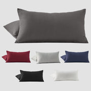 Set of 2 Microfiber Solid Color Brushed Pillowcases for Bedroom