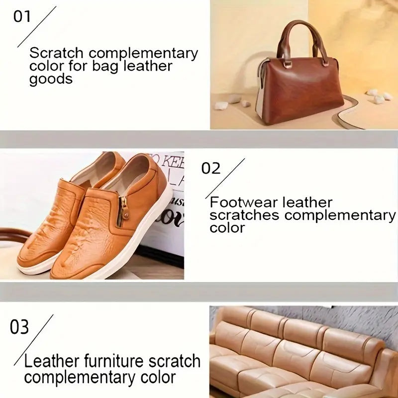 Multi-Color Leather Repair Paste for Shoes Bags Jackets Crack Scratch Filler