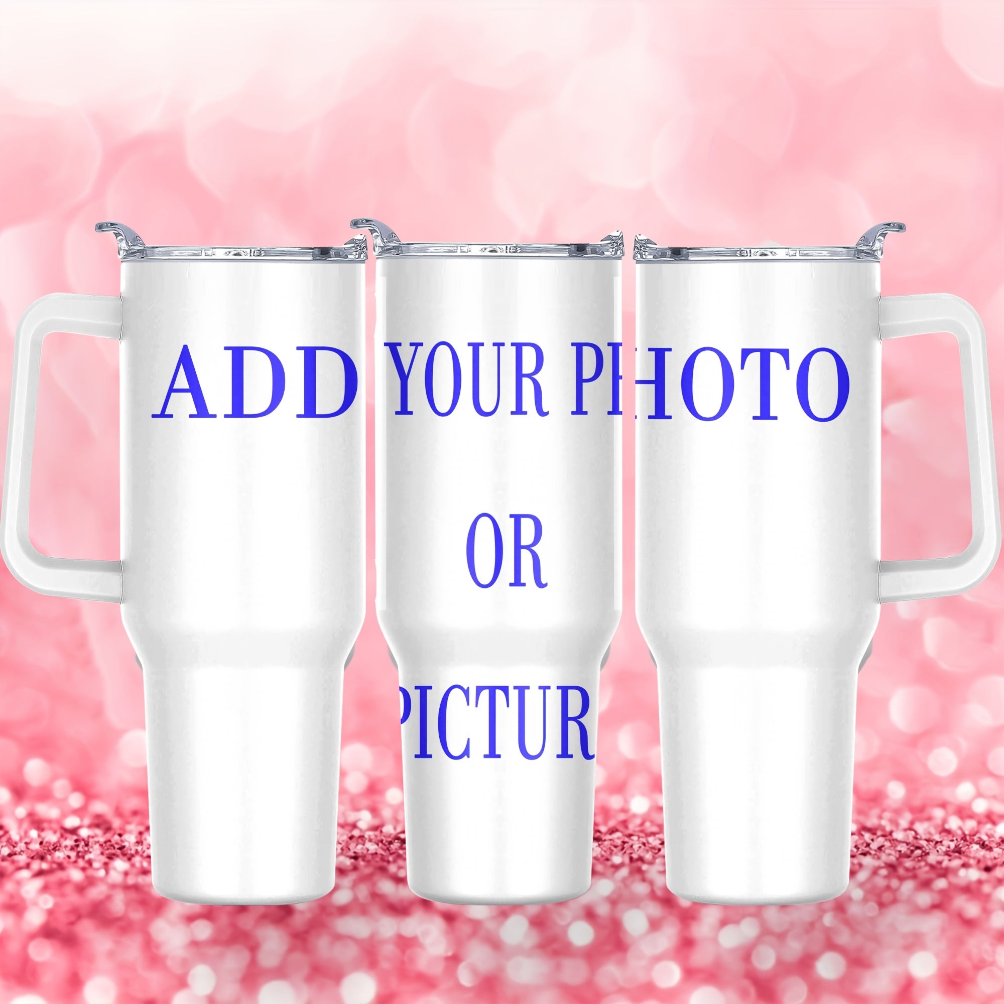 40oz Stainless Steel Travel Mug with Lid Custom Photo Insulated Coffee Cup Gift