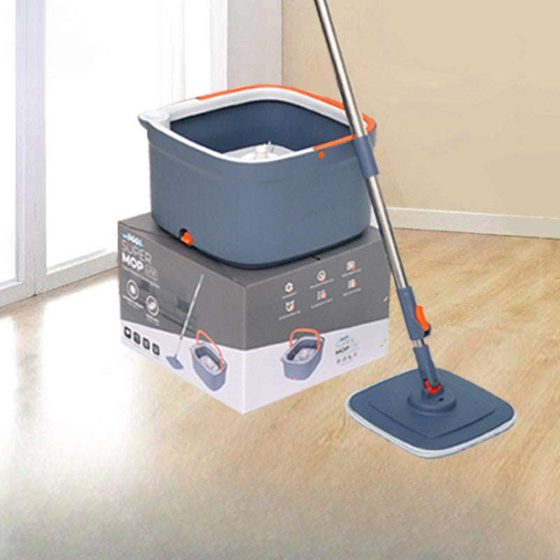 Qo'l yuvishsiz aylanuvchi mop, uy chiqindilarini ajratish uchun, ho'l va quruq tozalash uchun katta panel bilan