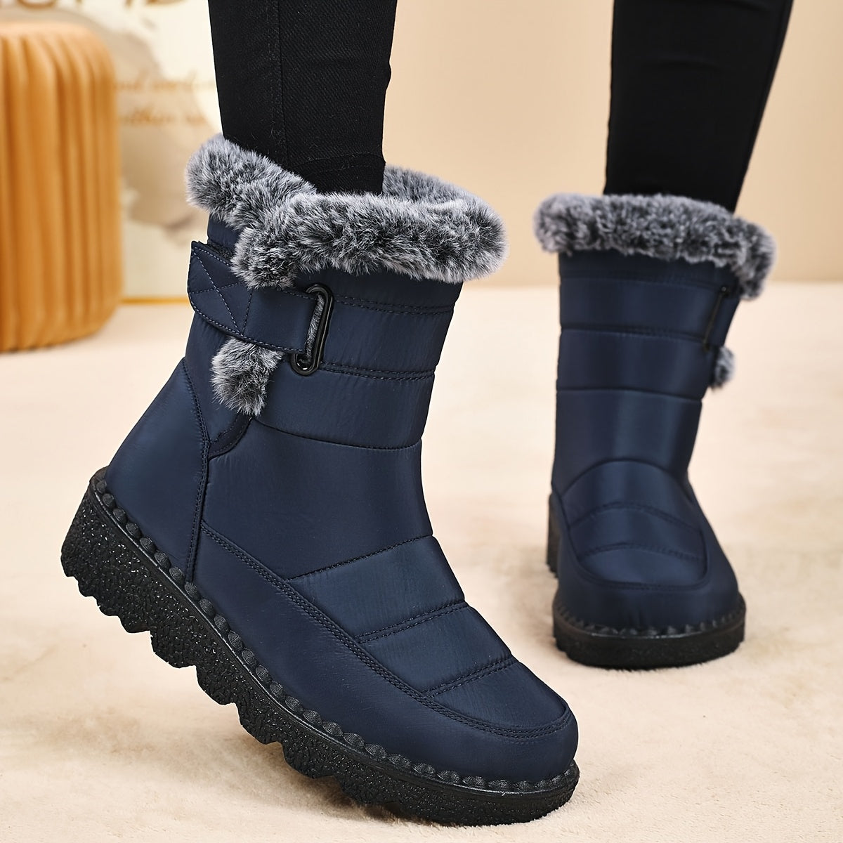 Women's Velvet Warm Snow Boots with Soft Lined for Winter Seasons