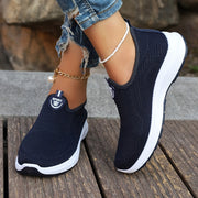 Women's Knit Slip-On Shoes Breathable Mesh Comfortable Walking