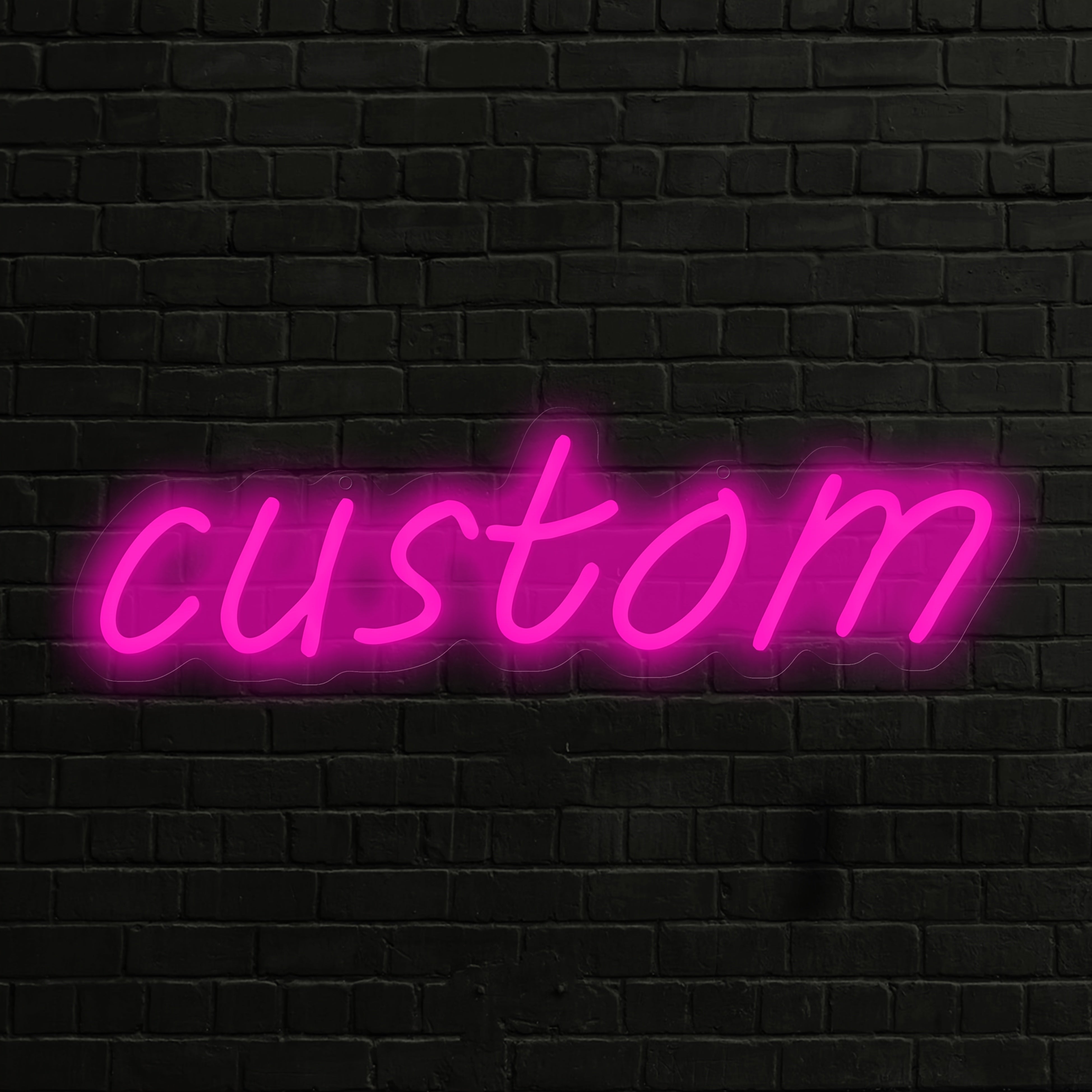 Letrero de neón USB personalizable con interruptor regulable para iluminación personalizada