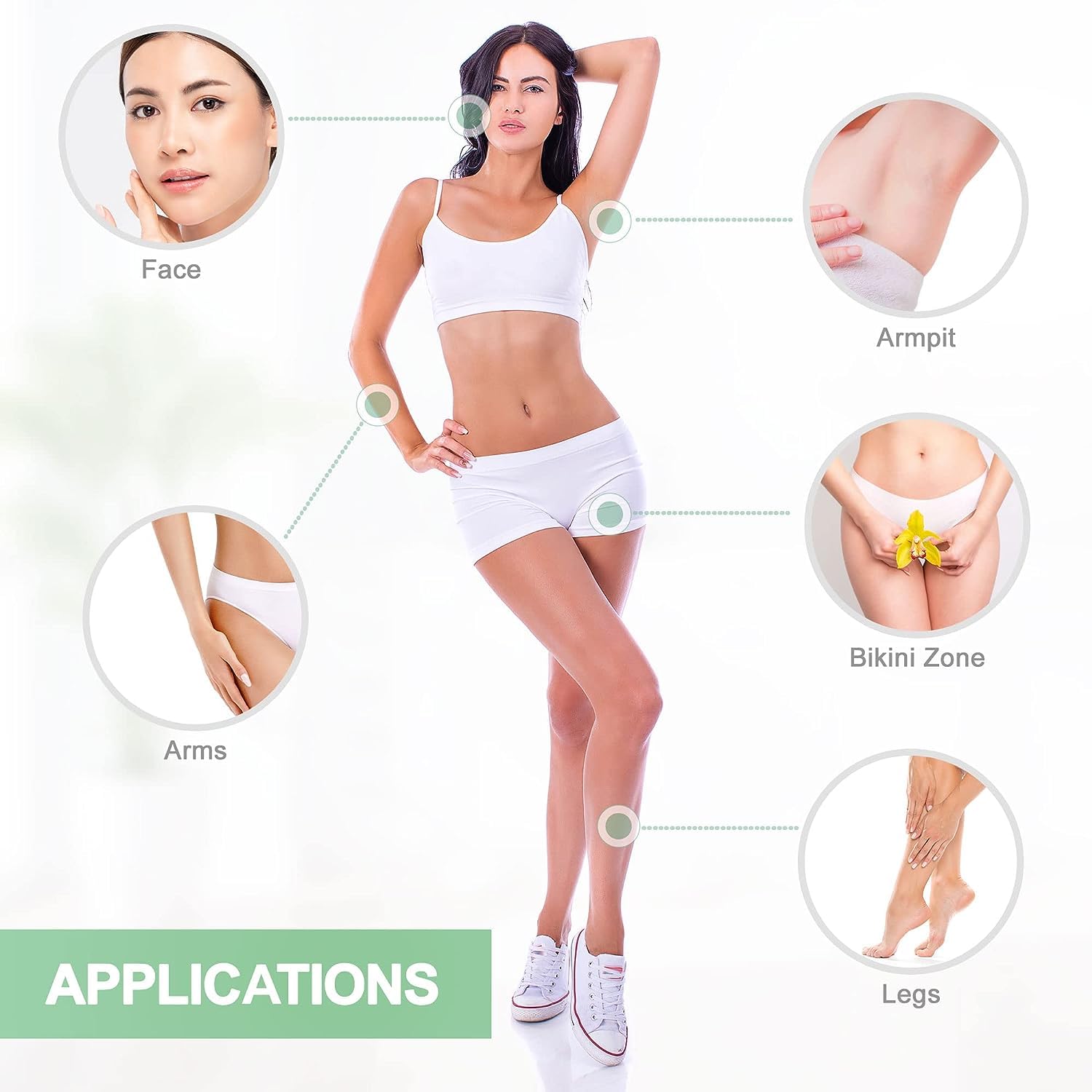 Women's Disposable Non-Woven Fabric Hair Removal Paper, Light Beige, 10-11cm