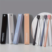 Микрофибровая зубная щетка для взрослых, портативная, многоцветная упаковка