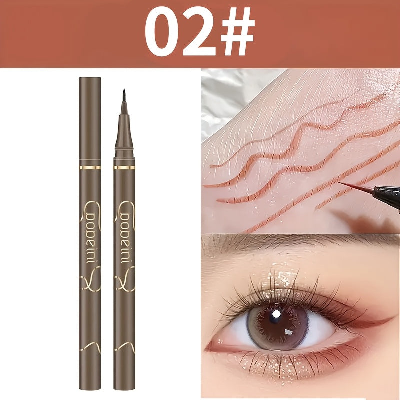 Women's Waterproof Liquid Eyeliner Pen Fine Tip Black Long-Lasting