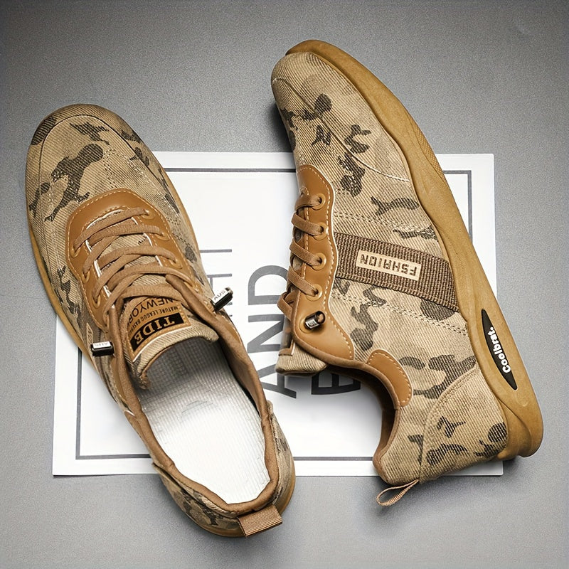 Zapatillas de skate de camuflaje ligeras para hombre para primavera y verano