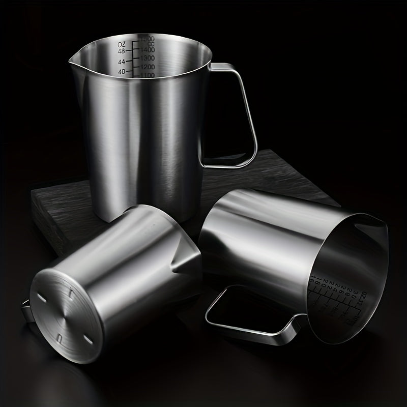 Stainless Steel Measuring Cup with Scale for Baking and Kitchen Use