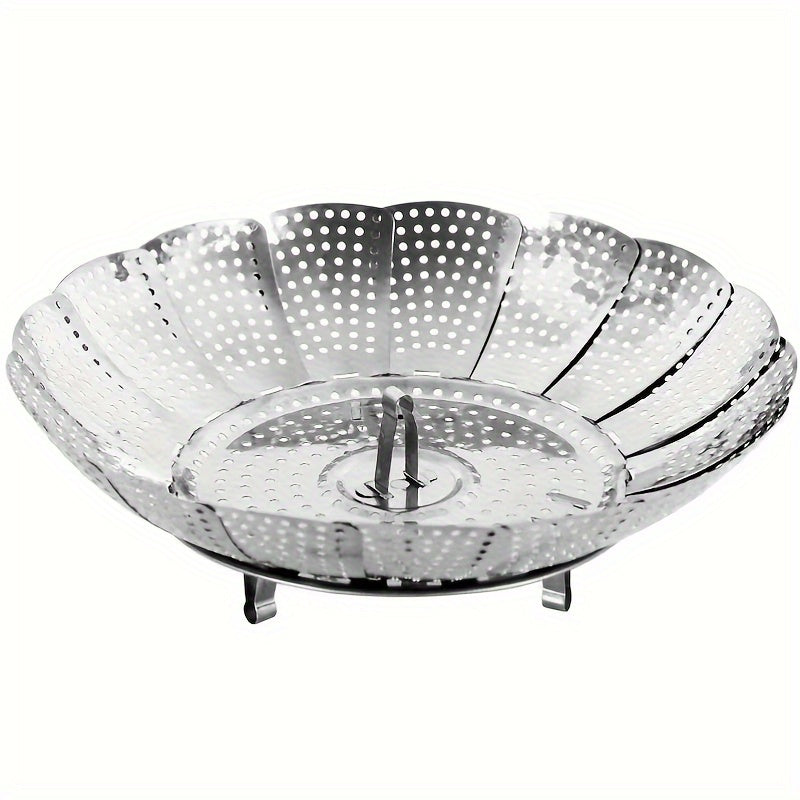 Stainless Steel Folding Steamer Basket for Healthy Cooking Kitchen Tool
