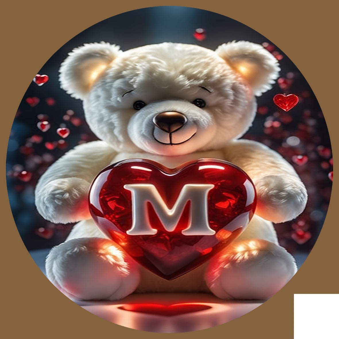 Animal Series Bear Alphabet Wooden Coaster for Drinks and Gifts