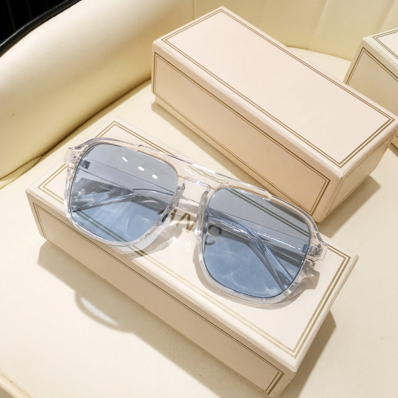 Large Vintage Frame Fashion Glasses with Y2K Style for Gifting