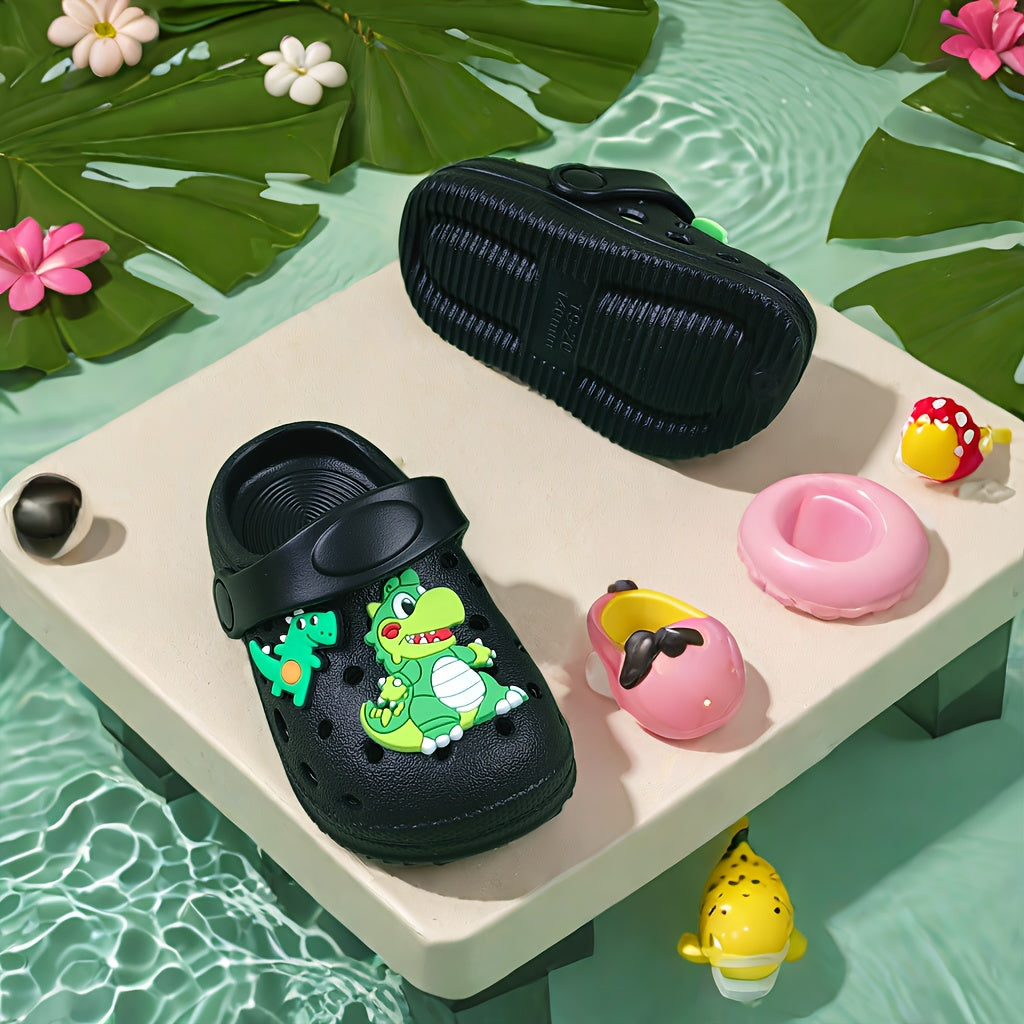 Kids Summer Clogs Breathable EVA Sandals with Cartoon Design for Boys and Girls