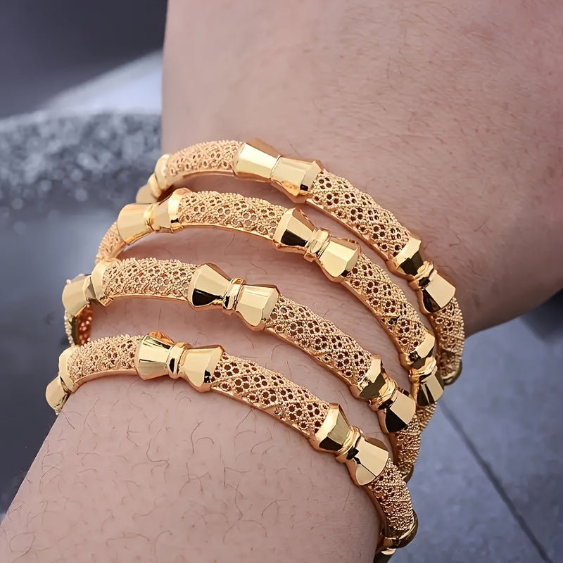 Bridal Bracelet African Nigerian Wedding Jewelry Open Cuff for Women