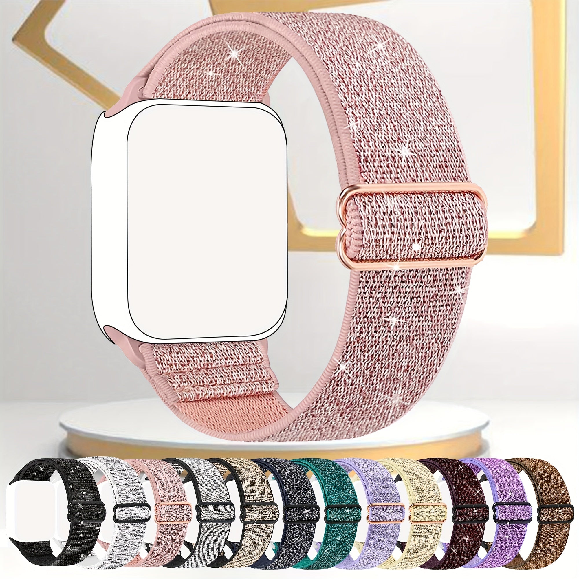Nylon Apple Watch Band with Butterfly Clasp for Men and Women