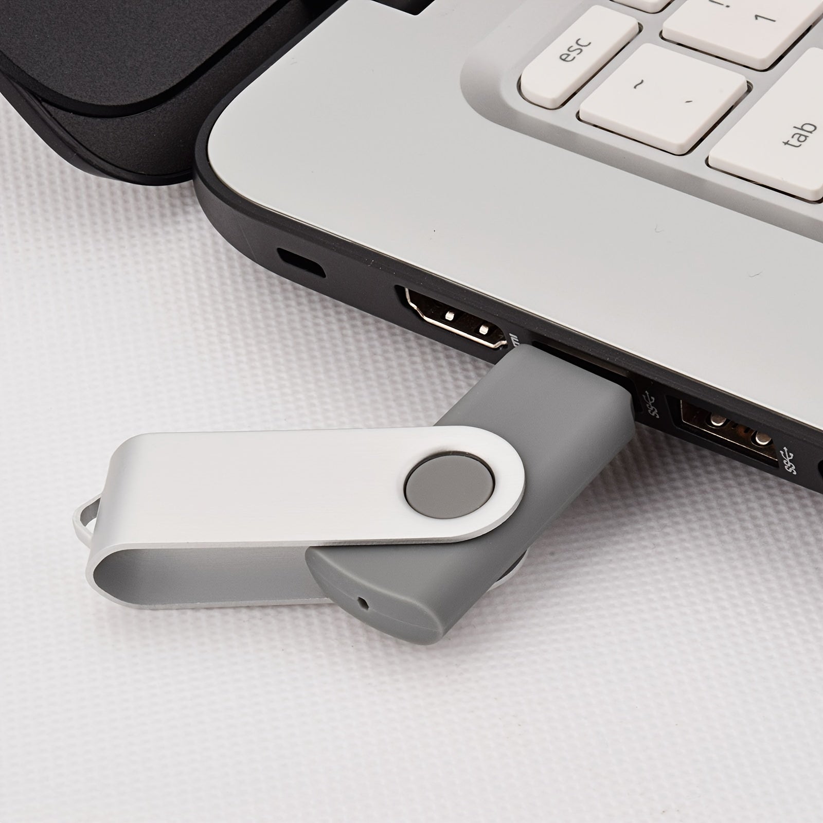 10 ta USB 2.0 flesh drayvlar 4GB 8GB 16GB 32GB 64GB aylanadigan LED indikator bilan