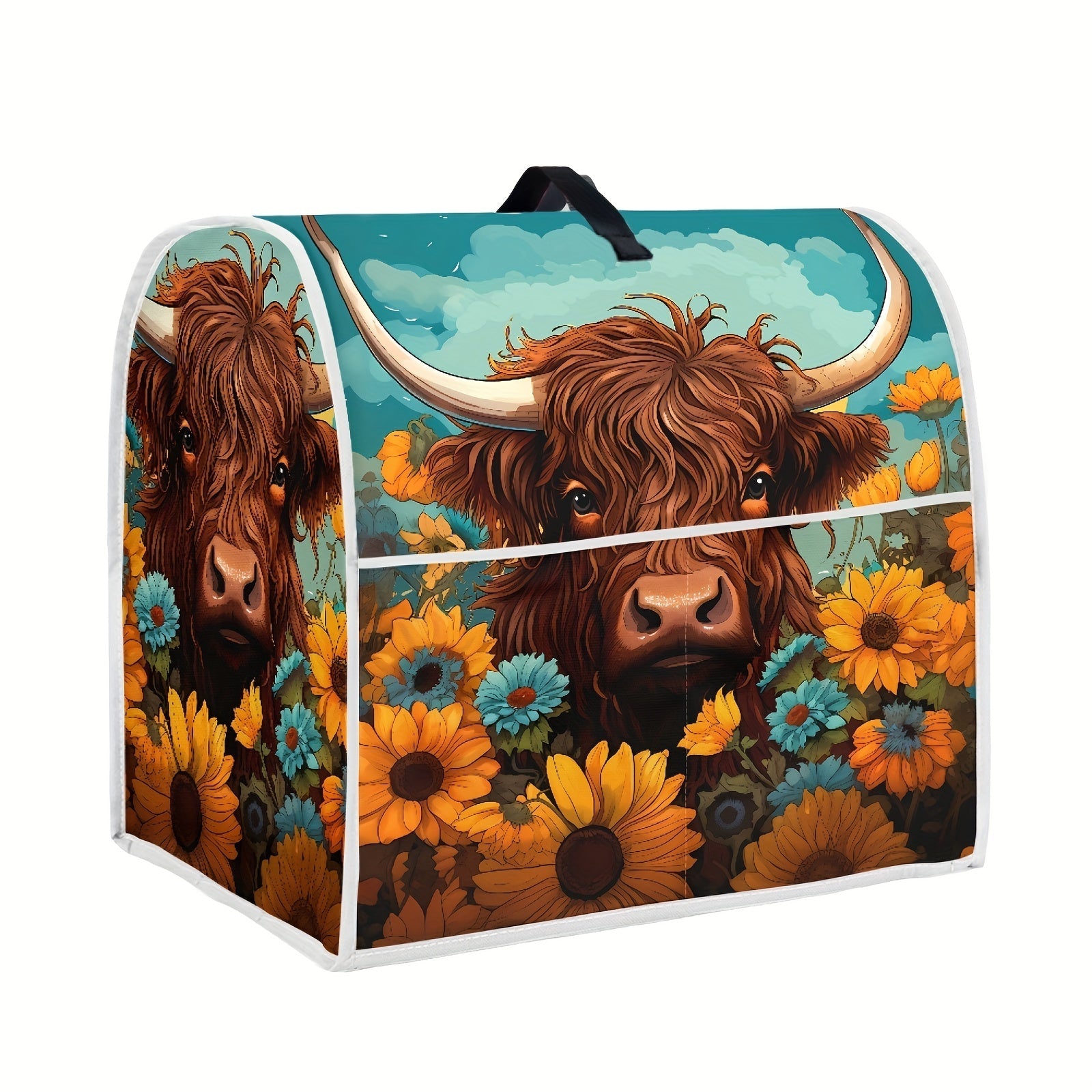 Gulbahor, Highland buqa va Qo'ylar naqshli mikser qopqog'i, yuviladigan chang va antistatik himoya