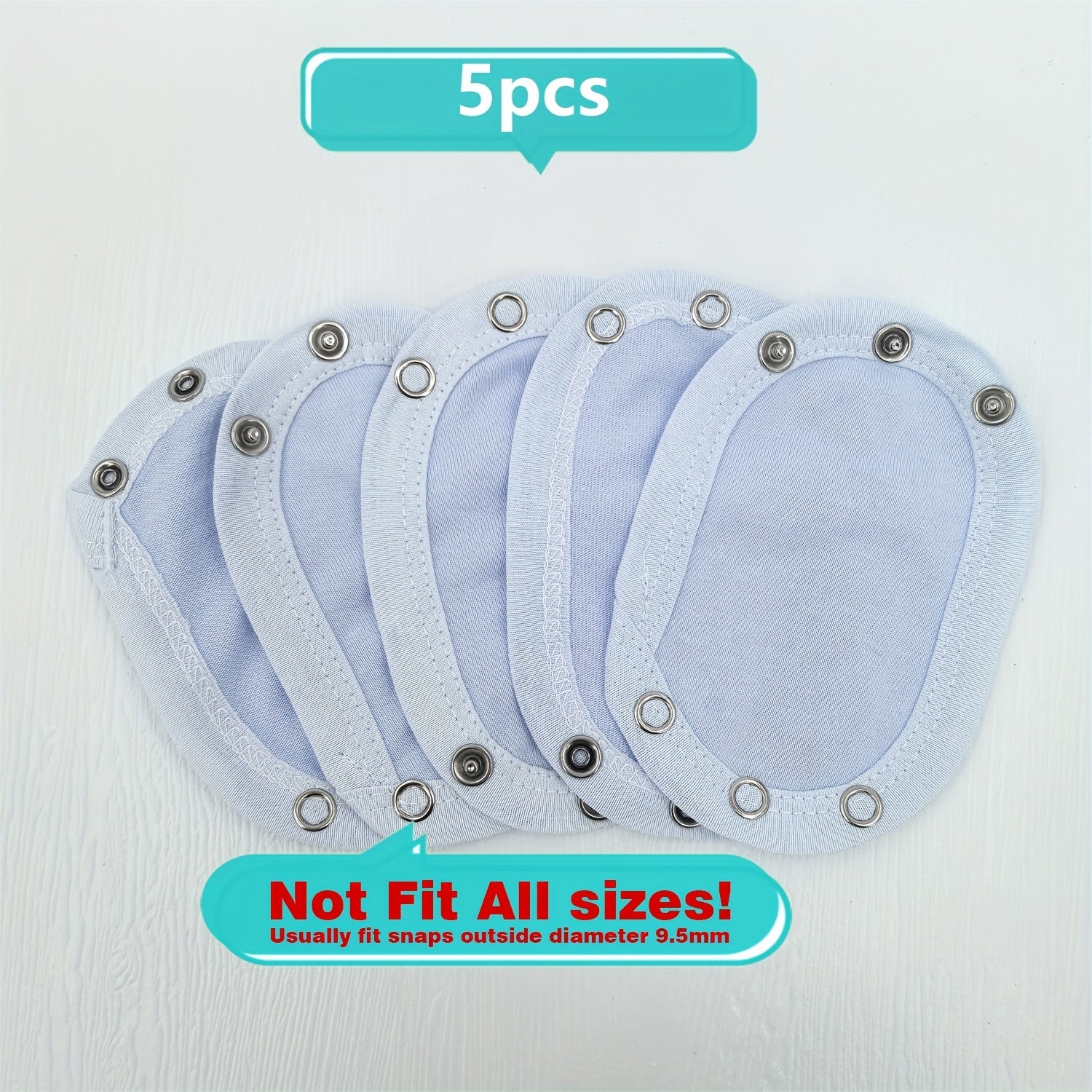 Baby Romper Extension Pieces 3 Pack 5 Pack for Small Babies Polyester White Yellow Blue Pink